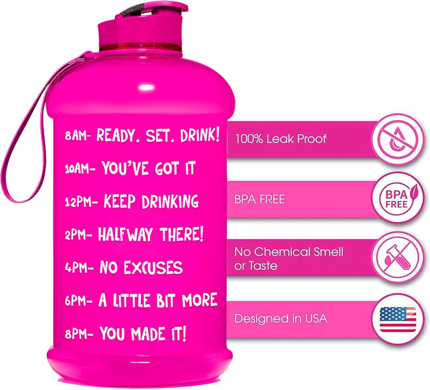 BL-Hydromate™ Half Gallon Motivational Water Jug.