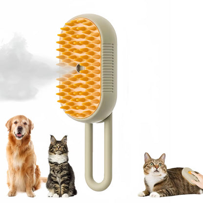 BL-SteamPaws™ - 3-in-1 Electric Pet Grooming & Massage Brush