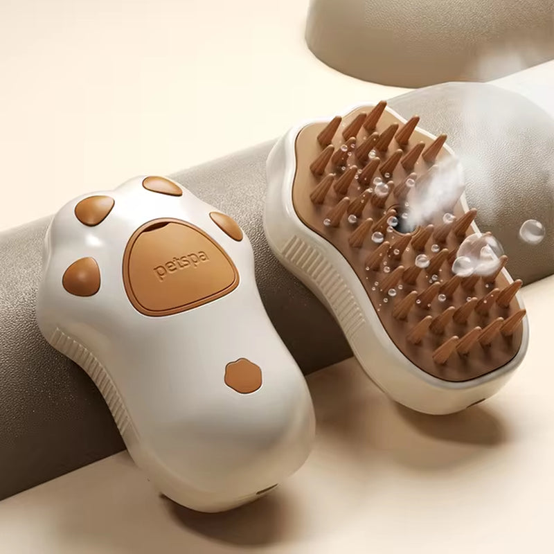 BL-SteamPaws™ - 3-in-1 Electric Pet Grooming & Massage Brush
